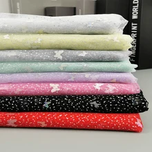 1meter Tulle Fabric Butterfly Dots Sequin Deco Mesh Organza for Summer Dress Bridals Veil Table Cloth Skirt Sewing Material