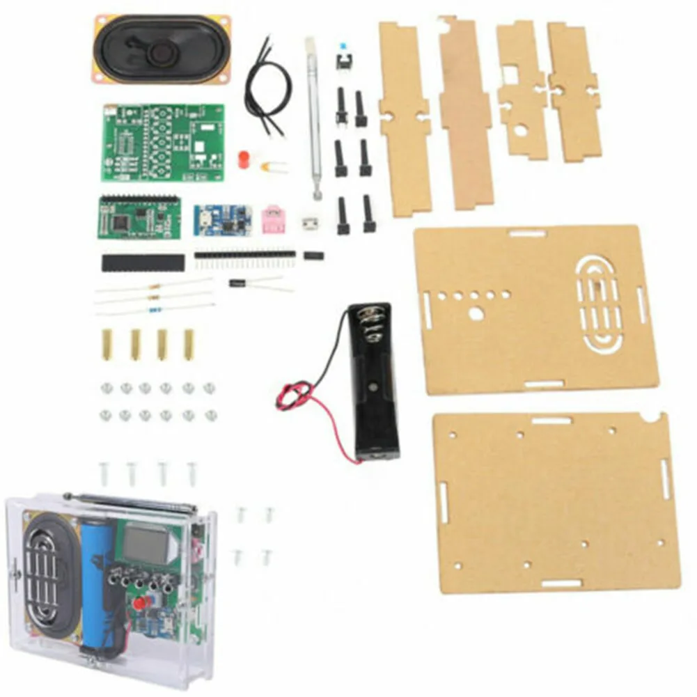 FM Radio Module DIY Kits Wireless Receiver LCD Display Electronic Learning Kit Backlight Mode Automatically Search 76-108MHz FM
FM Radio Module DIY Kits Wireless Receiver LCD Display Electronic Learning Kit Backlight Mode Automatically Search 76-108MHz FM