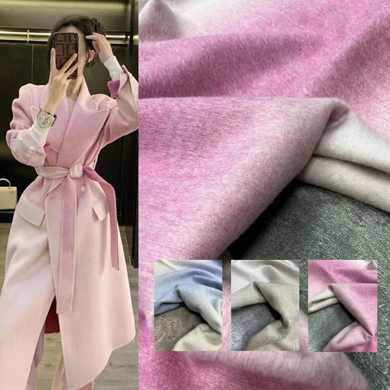 Autumn Winter Gradient Color Double-sided Cashmere Fabric Fashion Light Luxury High Overcoat Clothing Private Customized Fabric
Autumn Winter Gradient Color Double-sided Cashmere Fabric Fashion Light Luxury High Overcoat Clothing Private Customized Fabric
