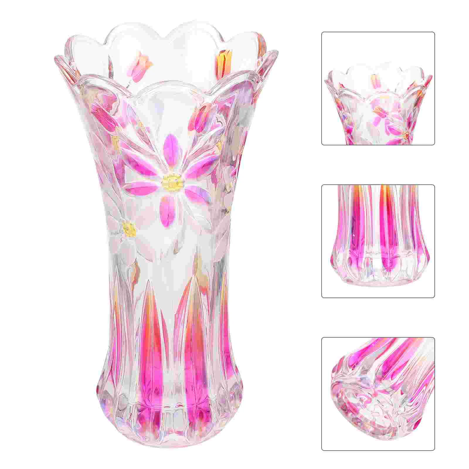 1pc Simple Vase Floral Vase Flower Arrangement Vase Colored Glass Vase Desktop Flower Container for Desktop 
1pc Simple Vase Floral Vase Flower Arrangement Vase Colored Glass Vase Desktop Flower Container for Desktop