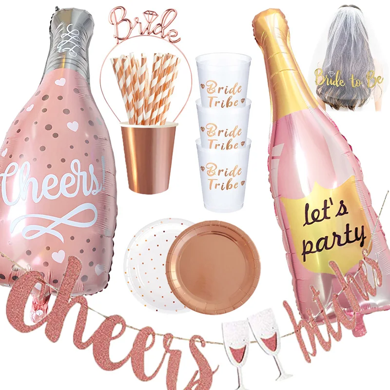 Bride To Be Big Wine Bottle Balloon Cheers Banner Bridesmaid Team Bride Wedding Decoration Bachelorette Party Supplies Paper Cup
Bride To Be Big Wine Bottle Balloon Cheers Banner Bridesmaid Team Bride Wedding Decoration Bachelorette Party Supplies Paper Cup