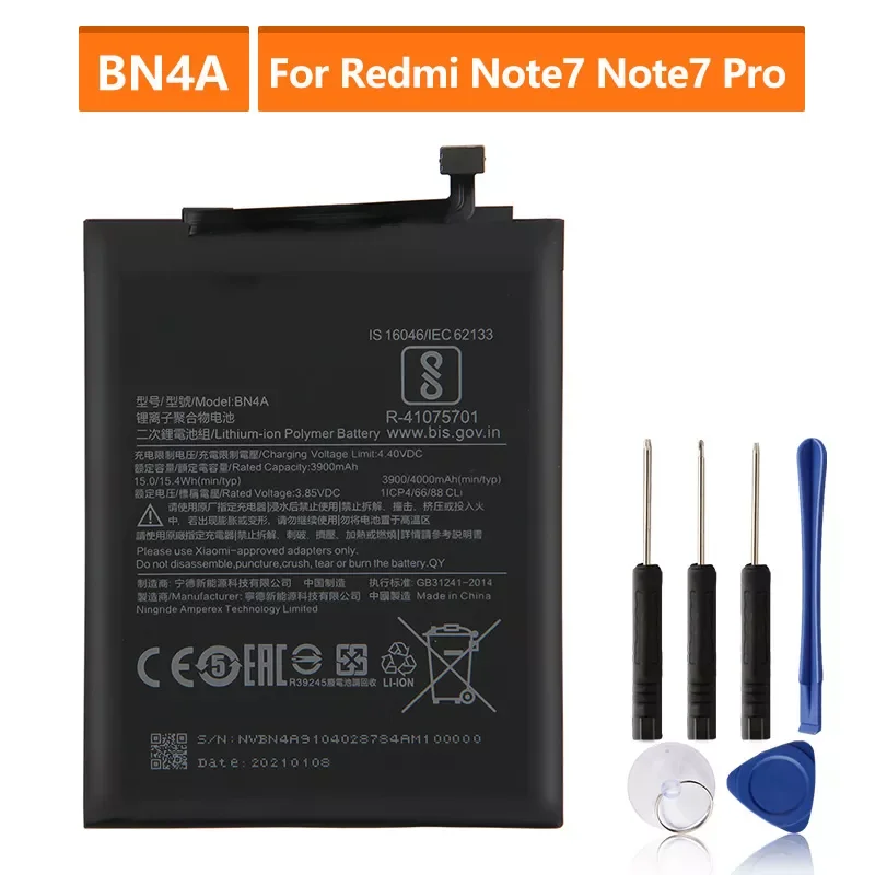 2023NEW Replacement Battery For Xiaomi Redmi Note7 Note 7 Pro M1901F7C BN4A Rechargeable Phone Battery 4000mAh
2023NEW Replacement Battery For Xiaomi Redmi Note7 Note 7 Pro M1901F7C BN4A Rechargeable Phone Battery 4000mAh