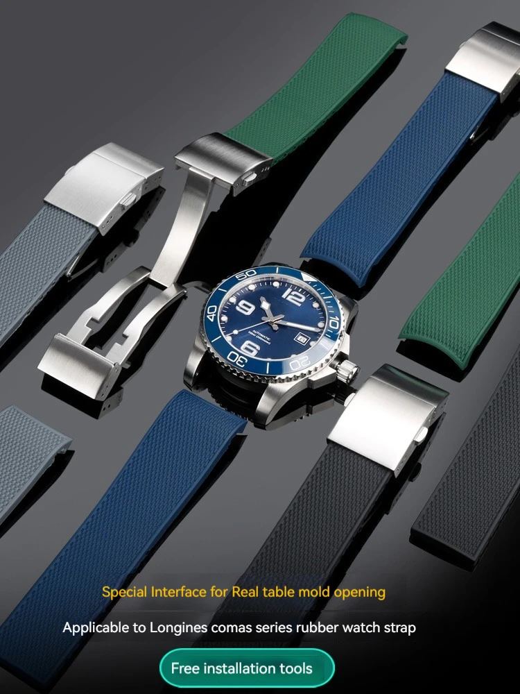 Ремешок силиконовый для часов Longines hydroconquest L3 Conquest, резиновый спортивный браслет для дайвинга, 21 мм, черный, синий, зеленый
Ремешок силиконовый для часов Longines hydroconquest L3 Conquest, резиновый спортивный браслет для дайвинга, 21 мм, черный, синий, зеленый