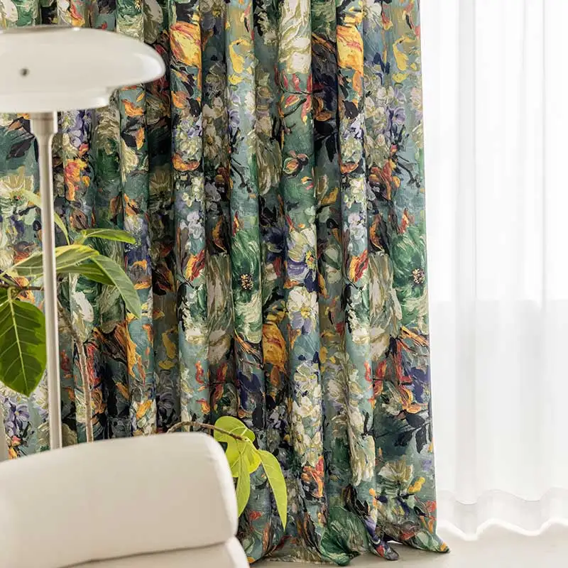 American Style Floral Blackout Curtains for Living Room Painting Thick Curtain For Bedroom Window Blackout Cloth Drape Blinds
American Style Floral Blackout Curtains for Living Room Painting Thick Curtain For Bedroom Window Blackout Cloth Drape Blinds