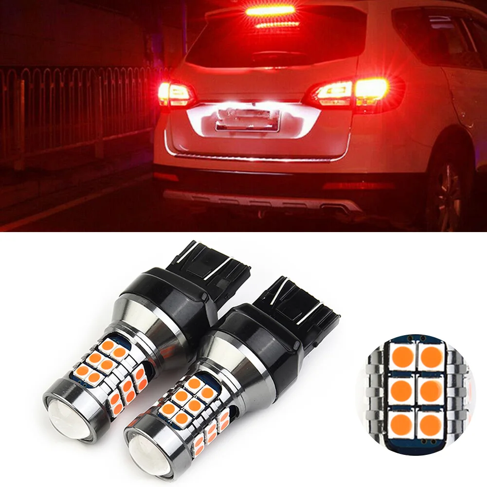 Red Strobe Light Brake Tail Light 30-SMD Chips Clear Color Flashing Blinking LED Lamp High Power Improve Driving Safety
Red Strobe Light Brake Tail Light 30-SMD Chips Clear Color Flashing Blinking LED Lamp High Power Improve Driving Safety