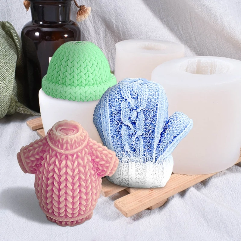 3pcs Candle Molds 3D Christmas Sweater Woolen Hat Gloves Silicone Mold Plaster Cake Chocolate Decorating DIY Making Mould Y5GB
3pcs Candle Molds 3D Christmas Sweater Woolen Hat Gloves Silicone Mold Plaster Cake Chocolate Decorating DIY Making Mould Y5GB
