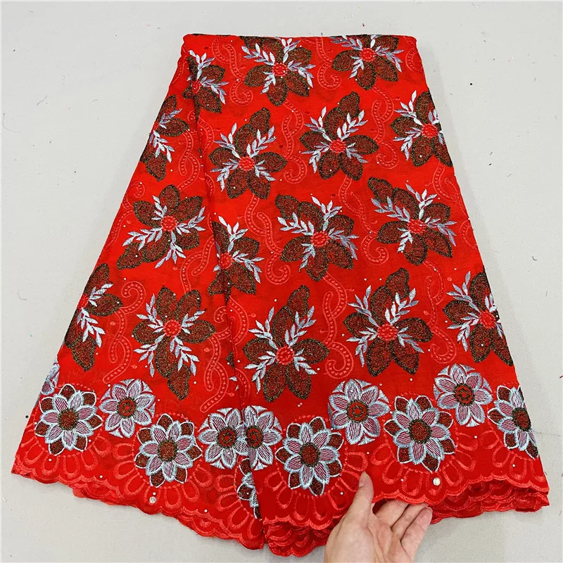 5Yard Red African Cotton Lace Fabric Swiss Voile In Switzerland Material Nigerian Embroidery Cloth Tissu Dentelle Coton NC85
5Yard Red African Cotton Lace Fabric Swiss Voile In Switzerland Material Nigerian Embroidery Cloth Tissu Dentelle Coton NC85
