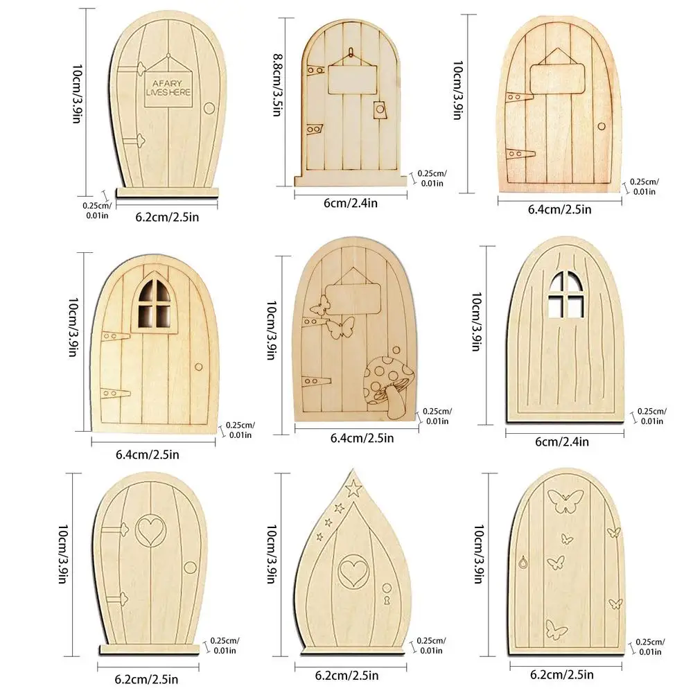 Набор из 10 пластиковых миниатюрных дверей для сада
Набор из 10 пластиковых миниатюрных дверей для сада