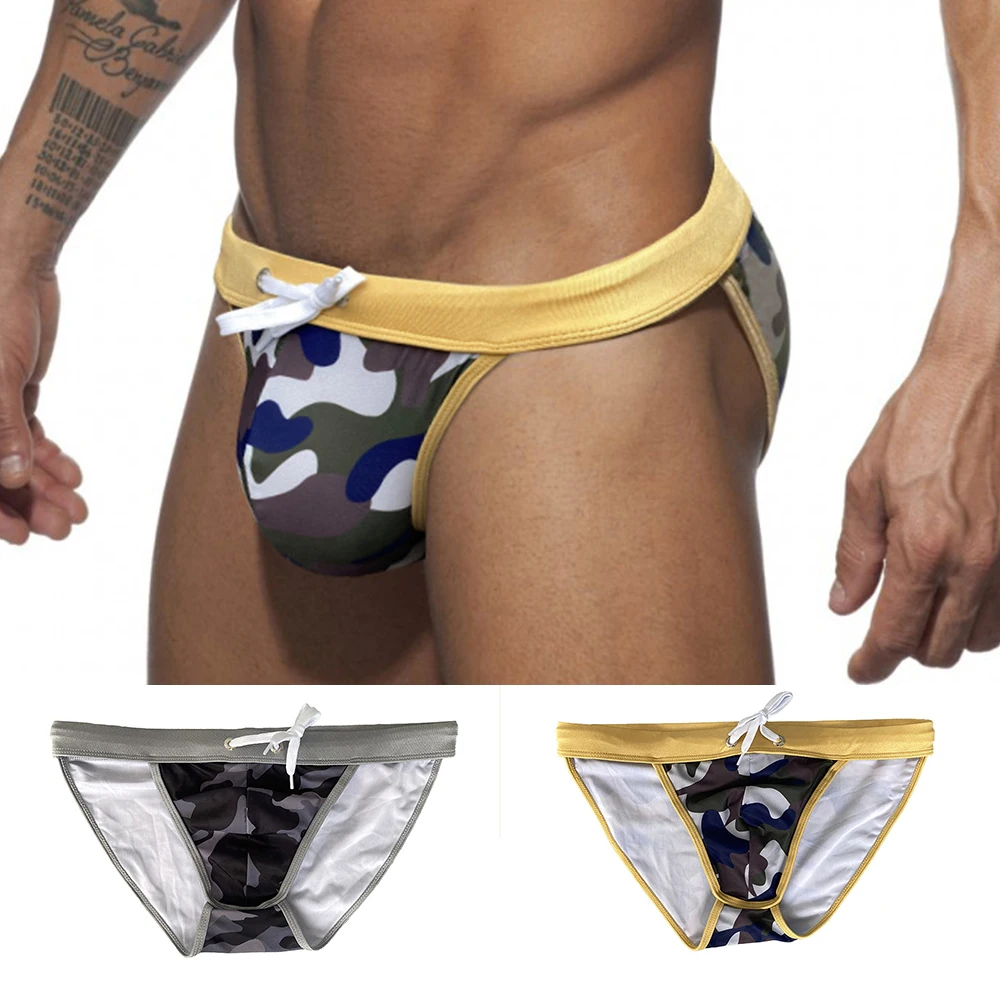 Men High Fork Camouflage Swim Trunks Low Waist Briefs Fashion Bikini Swimsuit Sexy Beach Swimming Underware Panties Briefs
Men High Fork Camouflage Swim Trunks Low Waist Briefs Fashion Bikini Swimsuit Sexy Beach Swimming Underware Panties Briefs