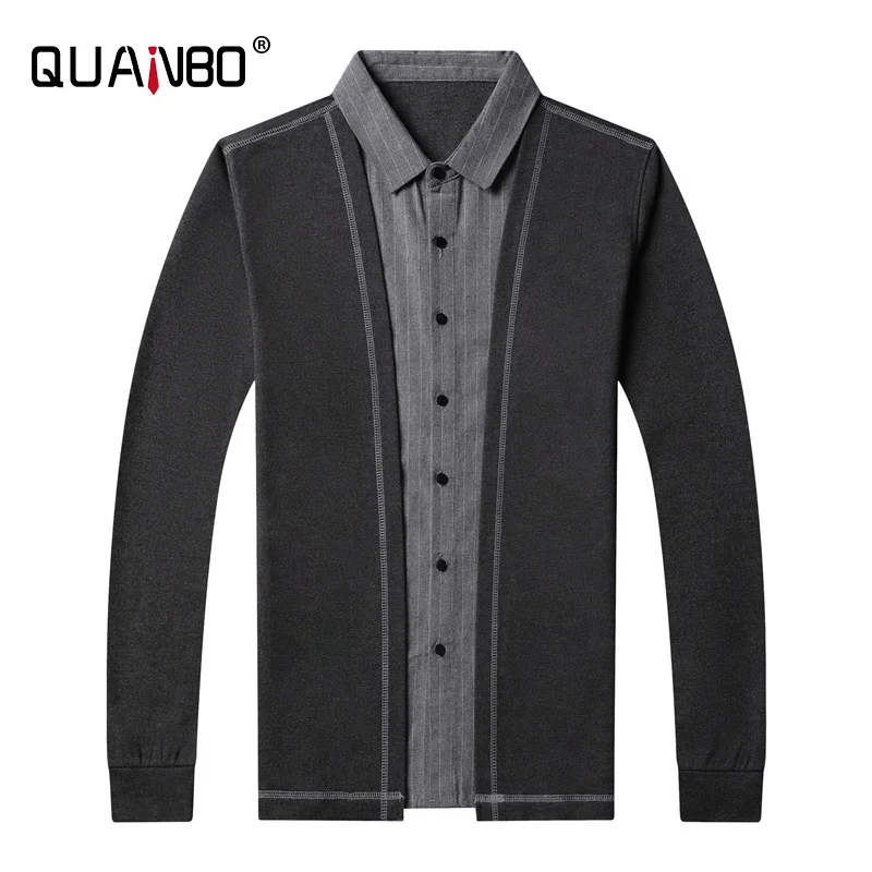 Spring and 2023 Autumn Men Smart Casual Shirts Fake Two Single Breasted Square Collar Knitted Sweater
Spring and 2023 Autumn Men Smart Casual Shirts Fake Two Single Breasted Square Collar Knitted Sweater