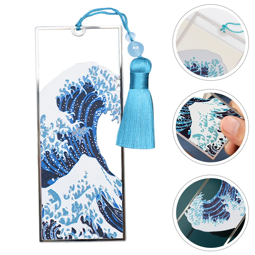 Beaded Trim Prize Sea Wave Pattern Bookmark Creative Unique Alloy Birthday Student
Beaded Trim Prize Sea Wave Pattern Bookmark Creative Unique Alloy Birthday Student