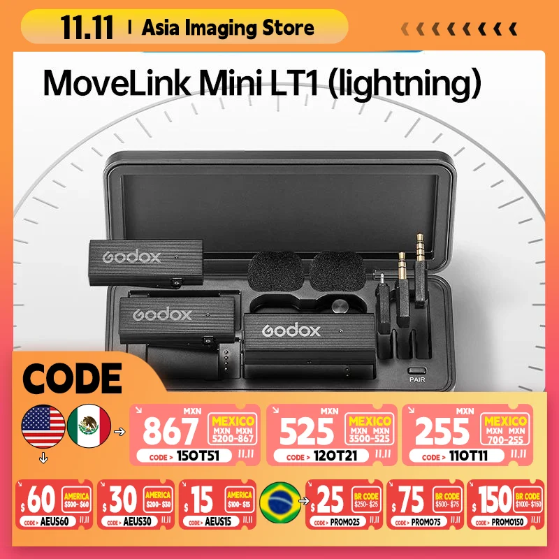 Godox MoveLink Mini LT1 один на один набор для адаптеров Apple 2,4 ГГц беспроводной петличный микрофон без потерь качества звука
Godox MoveLink Mini LT1 один на один набор для адаптеров Apple 2,4 ГГц беспроводной петличный микрофон без потерь качества звука