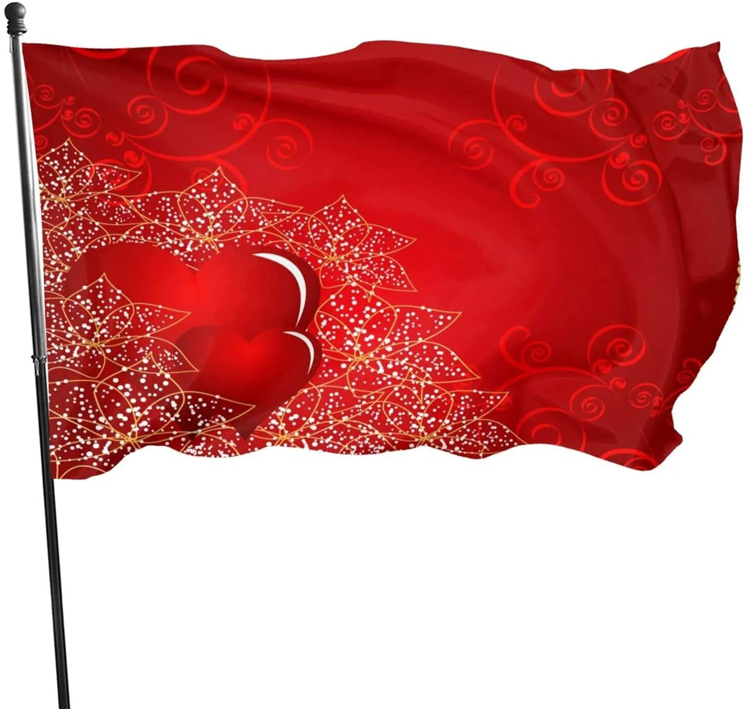 Valentine's Day Floral Love Heart Flag, 3x5ft Polyester Banner with Grommets, Garden Yard House Flags Indoor and Outdoor
Valentine's Day Floral Love Heart Flag, 3x5ft Polyester Banner with Grommets, Garden Yard House Flags Indoor and Outdoor