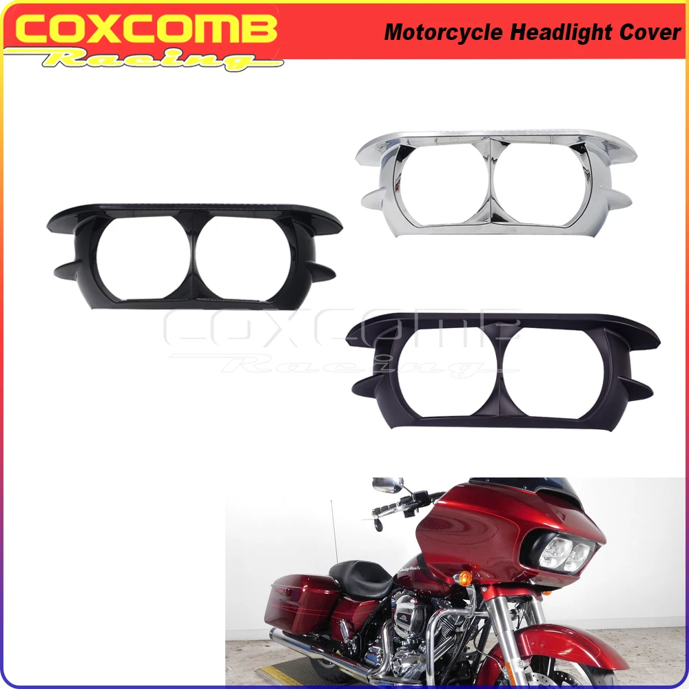 Motorcycle Chrome Front Dual Headlight Fairing Trim Cover For Harley Road Glide Ultra FLTRU FLTRX Road Glide FLTRXSE 2015-2020
Motorcycle Chrome Front Dual Headlight Fairing Trim Cover For Harley Road Glide Ultra FLTRU FLTRX Road Glide FLTRXSE 2015-2020