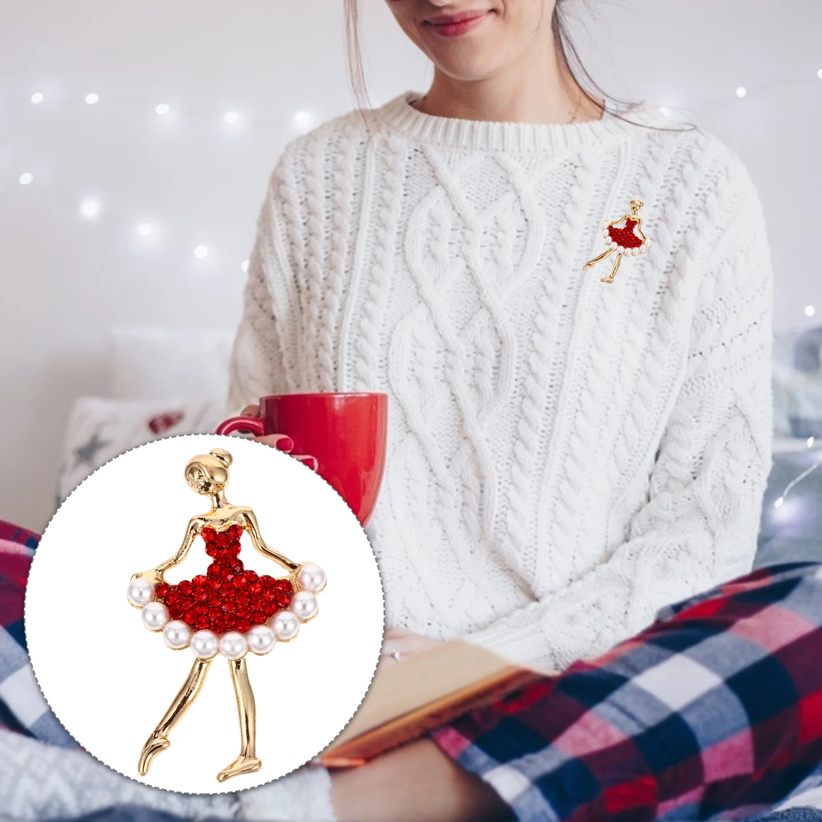 Rhinestone Brooch Ballet Dancer Zinc Alloy Pin Broch Costume Props Decoration Girl
Rhinestone Brooch Ballet Dancer Zinc Alloy Pin Broch Costume Props Decoration Girl