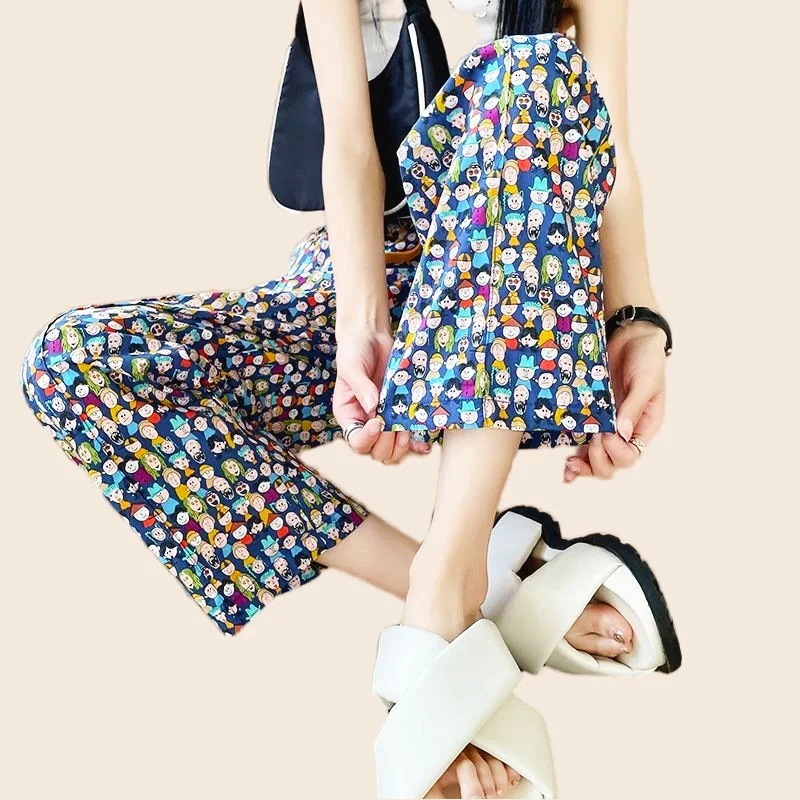Drawstring Fashion Pants Soft High Waist Trousers Women's Polyester Funny Cartoon Full-Length Loose Big Size
Drawstring Fashion Pants Soft High Waist Trousers Women's Polyester Funny Cartoon Full-Length Loose Big Size