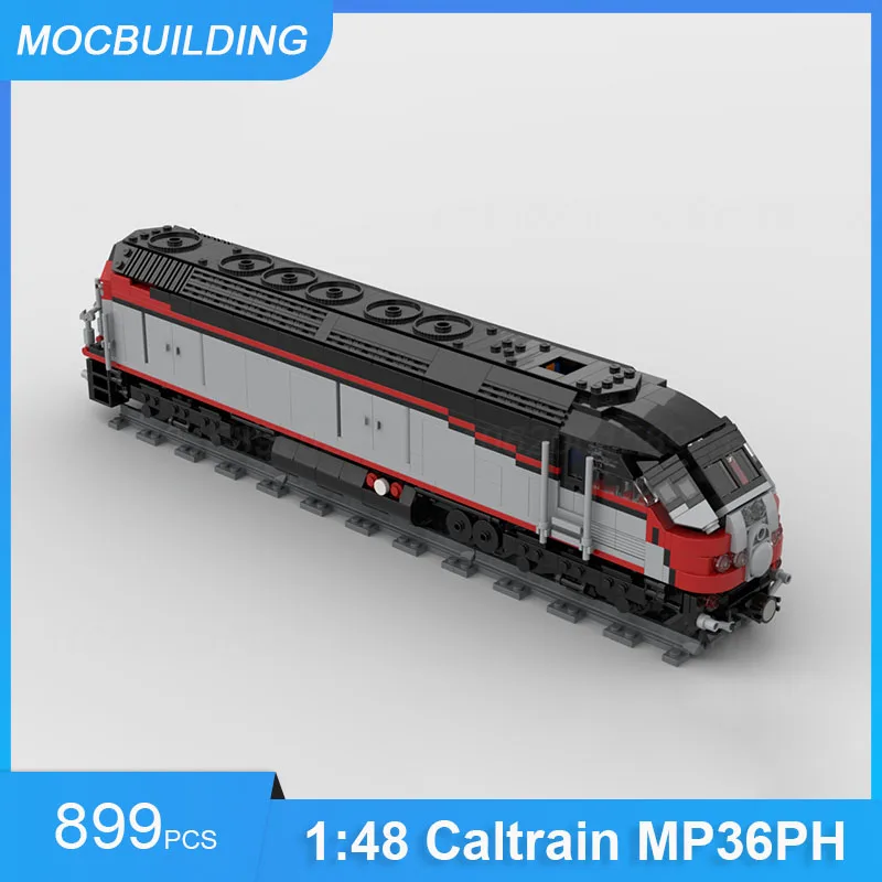 MOC Building Blocks 1:48 Caltrain MP36PH Train Model DIY Assemble Bricks Transportation Educational Creative Toys Gifts 899PCS
MOC Building Blocks 1:48 Caltrain MP36PH Train Model DIY Assemble Bricks Transportation Educational Creative Toys Gifts 899PCS