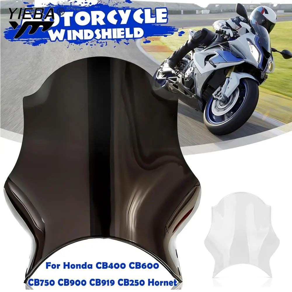 Motorcycle Front Windshield WindScreen Deflector Clear For Honda CB400 CB600 CB750 CB900 CB919 CB250 Hornet Transparent Black
Motorcycle Front Windshield WindScreen Deflector Clear For Honda CB400 CB600 CB750 CB900 CB919 CB250 Hornet Transparent Black
