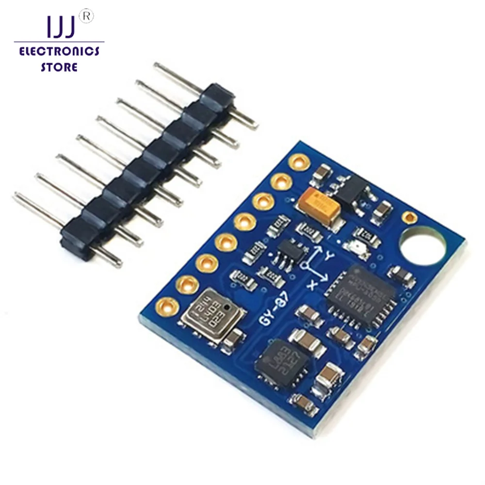 

GY-87 10DOF Module MPU6050 HMC5883L BMP180 GY87 Sensor Module 3V-5V GY87 For Arduino Power High Accurancy