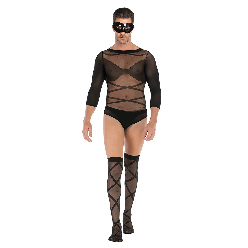 Sexy Men Transparent Slim Fishnet Pantyhose Clubwear Full Body Stockings Sissy Bodysuit Lingerie Gay Wear Night Club Wear
Sexy Men Transparent Slim Fishnet Pantyhose Clubwear Full Body Stockings Sissy Bodysuit Lingerie Gay Wear Night Club Wear