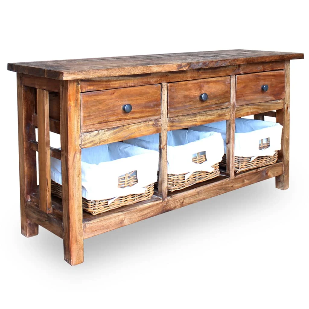 Sideboards and Buffets Cabinet with Storage vintage Solid Reclaimed Wood 39.4"x11.8"x19.7"
Sideboards and Buffets Cabinet with Storage vintage Solid Reclaimed Wood 39.4"x11.8"x19.7"
