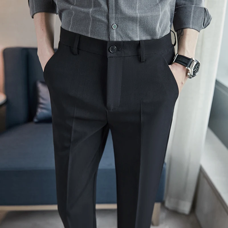 Men's Spring and Summer New Business Casual Slim Fit 9-point Trousers Mid-waist Straight Small Feet Elastic Waist Elastic
Men's Spring and Summer New Business Casual Slim Fit 9-point Trousers Mid-waist Straight Small Feet Elastic Waist Elastic