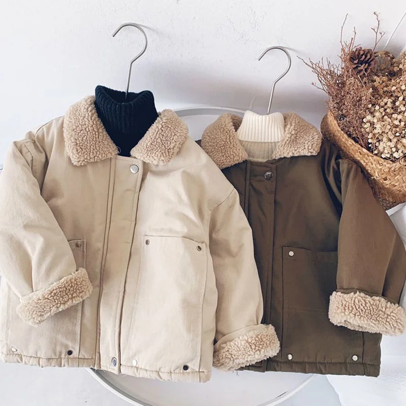 Boys Lamb Wool Blend Coat Autumn Winter Coats Fur Jackets for Girls Teddy Bear Cute Warm Jacket Children Snowsuit Fashion Child
Boys Lamb Wool Blend Coat Autumn Winter Coats Fur Jackets for Girls Teddy Bear Cute Warm Jacket Children Snowsuit Fashion Child