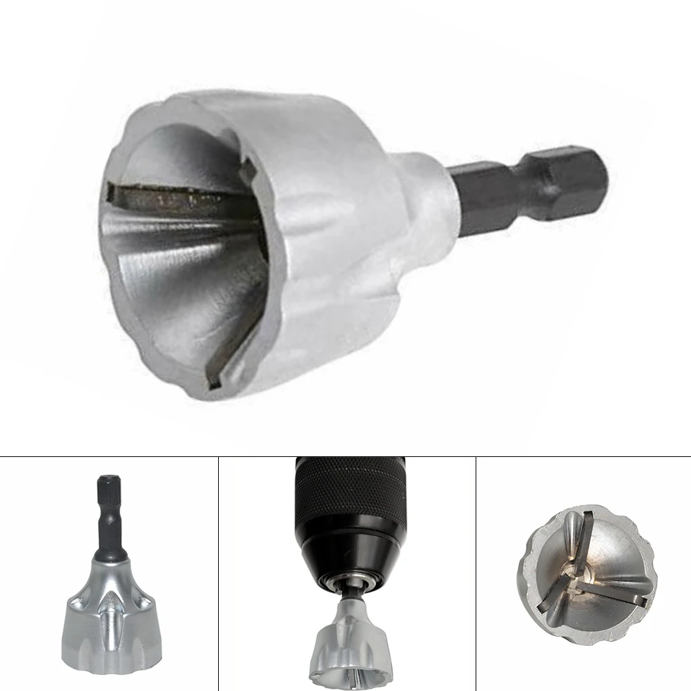 1/4in External Chamfer Deburring Tool 3-19mm Extra Large Clean Bolt Ends Hex Shaft Power Tool Electric Drill Silver Chamfer
1/4in External Chamfer Deburring Tool 3-19mm Extra Large Clean Bolt Ends Hex Shaft Power Tool Electric Drill Silver Chamfer