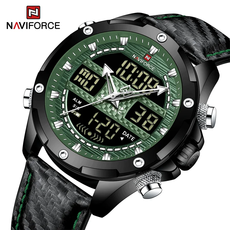 

NAVIFORCE Digital Luminous Men Military Watch 30m Waterproof Wristwatch LCD Display Clock Sport Male Watch Relogios Masculino