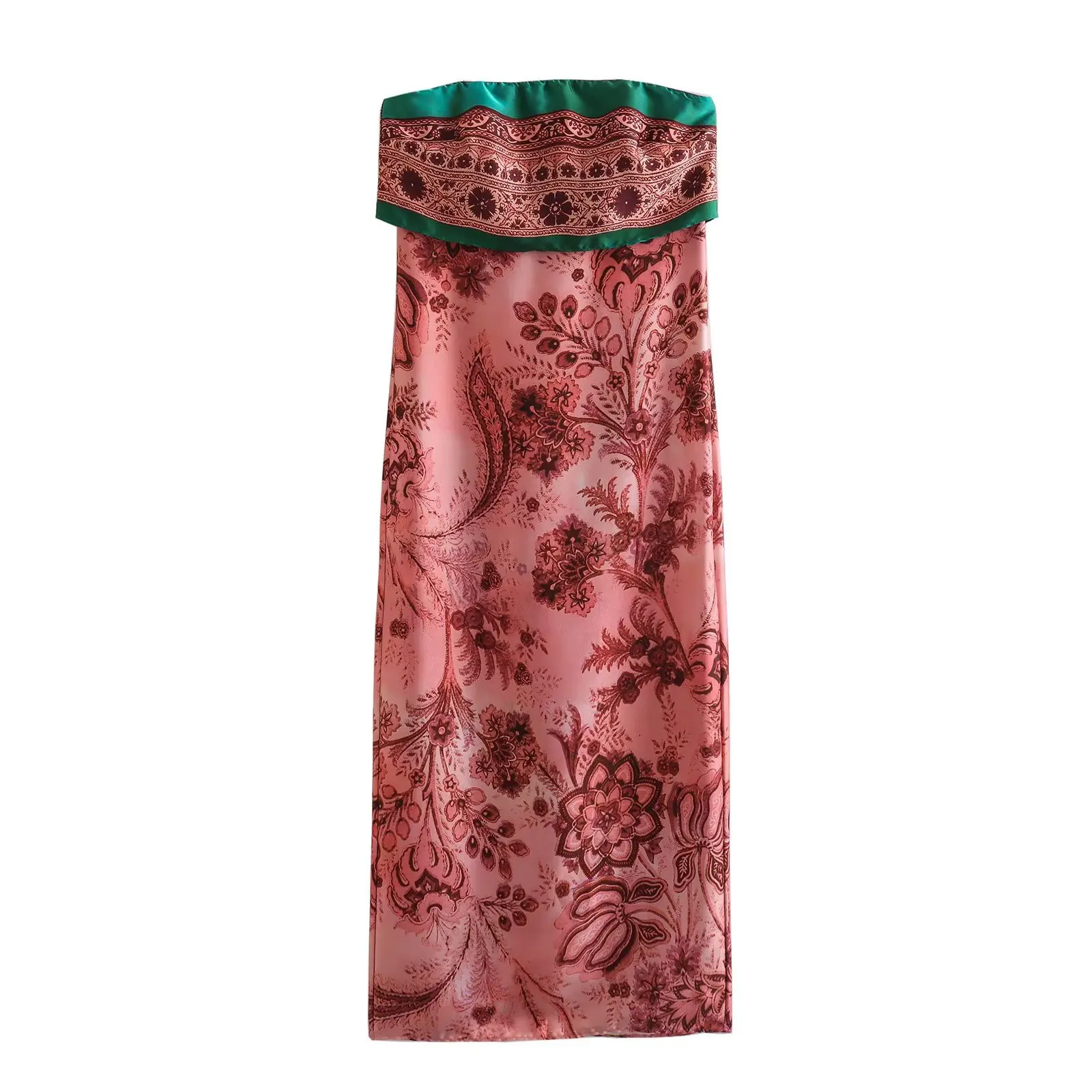 

Женское платье с принтом без бретелек, розовое платье средней длины Y2King vadiming, пикантное праздничное платье в стиле «Лолита», XX9643, лето 2023