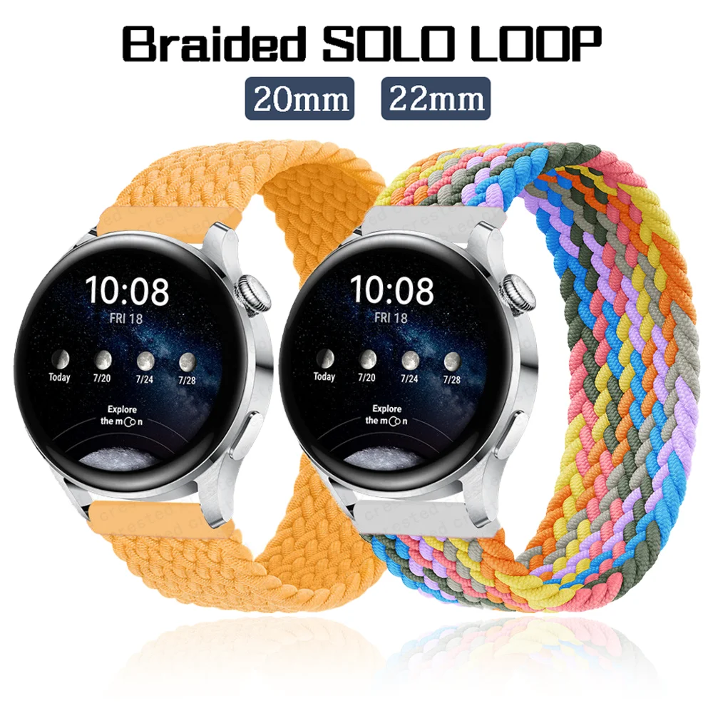 Braided Solo Loop band for Samsung Galaxy watch 4 classic/active 2/Amazfit bracelet 20mm 22mm strap Huawei watch GT 2e Pro band
Braided Solo Loop band for Samsung Galaxy watch 4 classic/active 2/Amazfit bracelet 20mm 22mm strap Huawei watch GT 2e Pro band