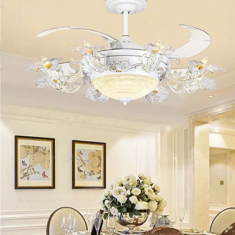 Led Ceiling Fan Pendant Lamp Light Art Chandelier Remote Control 110V 220V European Luxury Crystal Hanging Living Room 
Led Ceiling Fan Pendant Lamp Light Art Chandelier Remote Control 110V 220V European Luxury Crystal Hanging Living Room