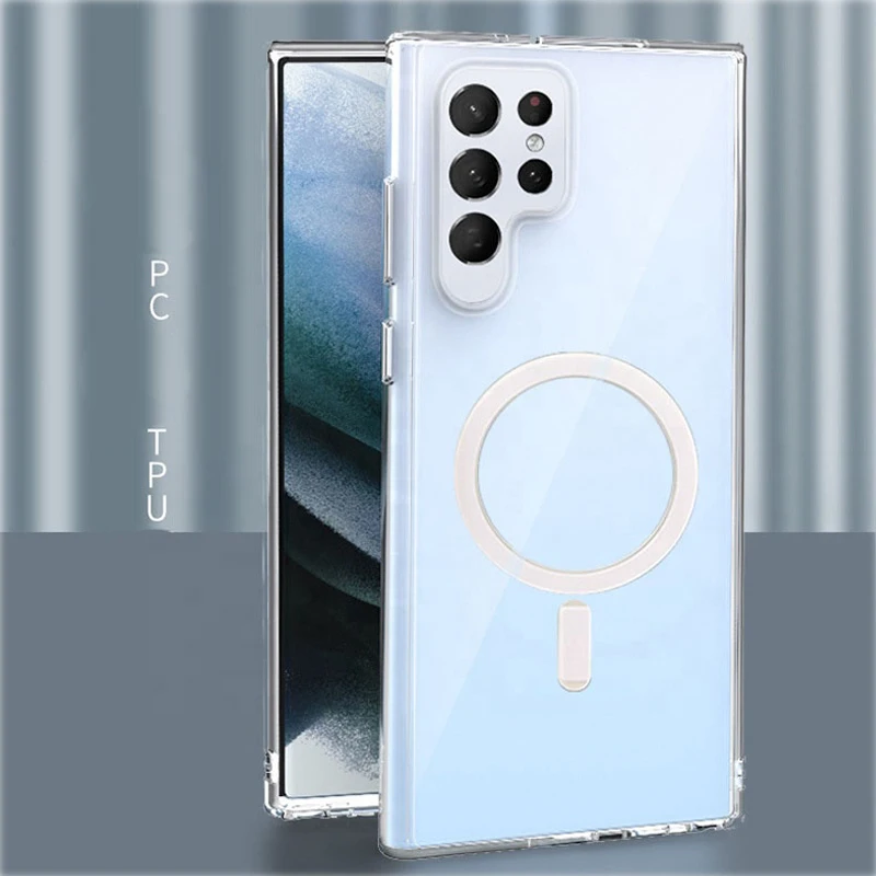 Магнитный Прозрачный чехол для телефона Samsung S22 ultra S22 + противоударный тонкий бампер для карт кошелек Беспроводная Защита камеры
Магнитный Прозрачный чехол для телефона Samsung S22 ultra S22 + противоударный тонкий бампер для карт кошелек Беспроводная Защита камеры