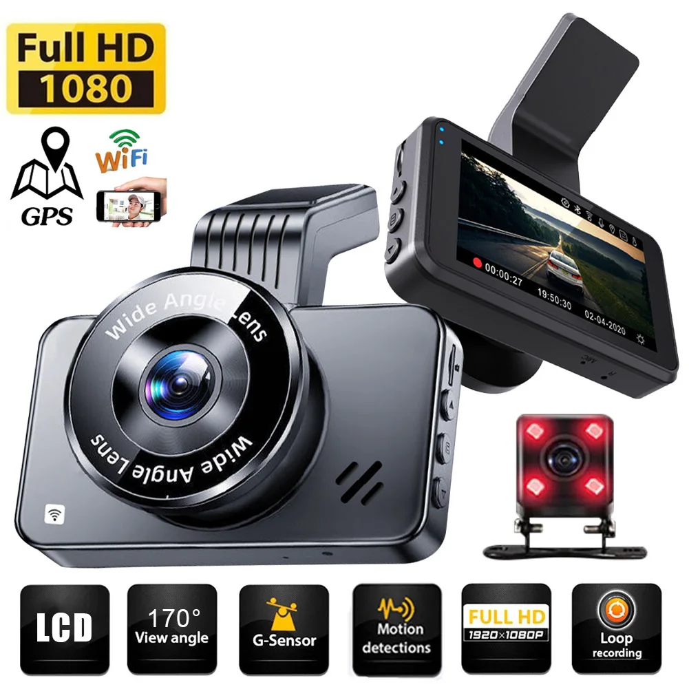 Автомобильный видеорегистратор, Wi-Fi, Full HD 1080P, камера заднего вида, Автомобильный видеорегистратор, черный ящик, Автомобильный видеорегистратор, GPS-регистратор, Автомобильный регистратор
Автомобильный видеорегистратор, Wi-Fi, Full HD 1080P, камера заднего вида, Автомобильный видеорегистратор, черный ящик, Автомобильный видеорегистратор, GPS-регистратор, Автомобильный регистратор