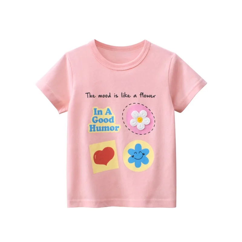 Children's Clothing Summer New 2022 Girls Korean Style Short Sleeve T-Shirt Floral Letters Cotton Tops Baby Clothes Dropshipping
Children's Clothing Summer New 2022 Girls Korean Style Short Sleeve T-Shirt Floral Letters Cotton Tops Baby Clothes Dropshipping