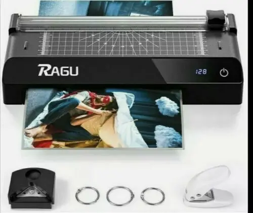 Ragu Black 6 In 1 Thermal Laminator With Touchscreen, A4 Machine Set GS284 Black
Ragu Black 6 In 1 Thermal Laminator With Touchscreen, A4 Machine Set GS284 Black