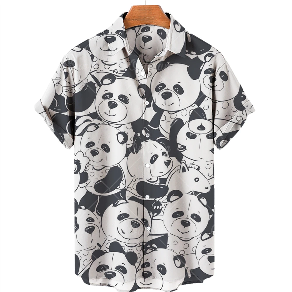 

3D Style Printing Cute And Charming Red Panda Pattern Fashion Designer Personalized Custom Men's Short-sleeved Shirt