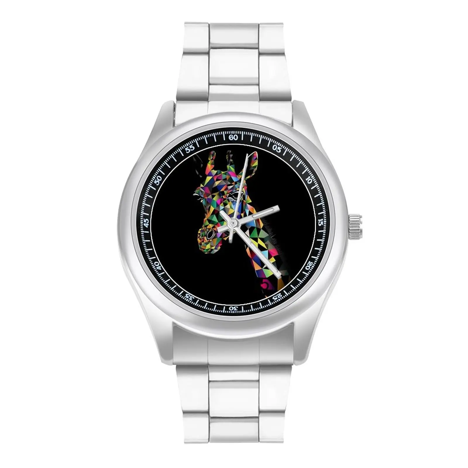 

Giraffe Quartz Watch Paper Art Geometric Stainless Photo Wrist Watch Girl Business Modern Hit Sales Wristwatch