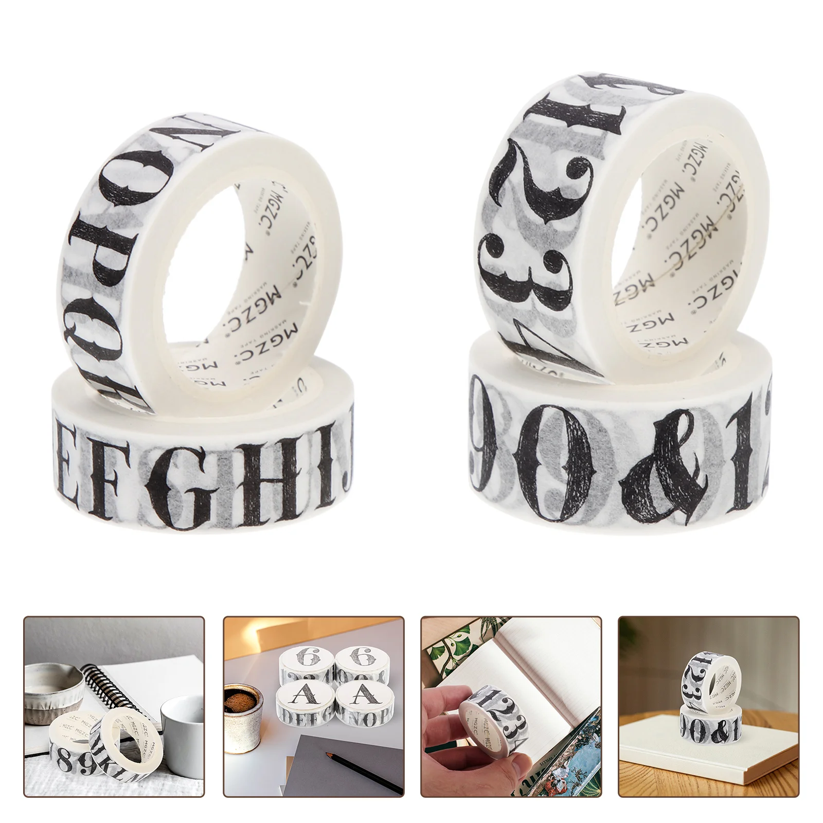 4 Rolls of Washi Tapes Student Stationery Scrapbook Alphabet Number Tapes DIY Scrapbook Tapes for Crafters Student
4 Rolls of Washi Tapes Student Stationery Scrapbook Alphabet Number Tapes DIY Scrapbook Tapes for Crafters Student