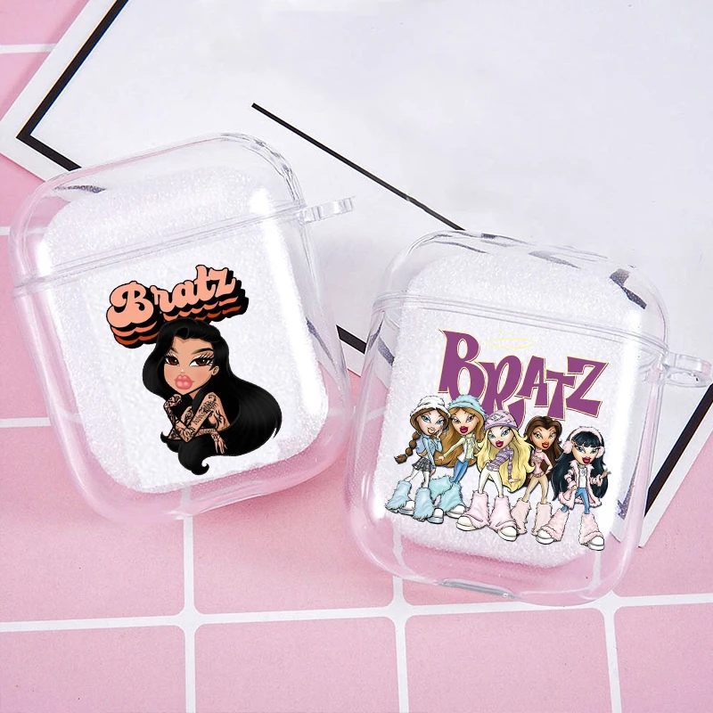 Hot Cute Bratz Doll Soft silicone TPU Case For AirPods Pro2 1 2 3 Luxury Clear Silicone Wireless Bluetooth Earphone Box Cover
Hot Cute Bratz Doll Soft silicone TPU Case For AirPods Pro2 1 2 3 Luxury Clear Silicone Wireless Bluetooth Earphone Box Cover