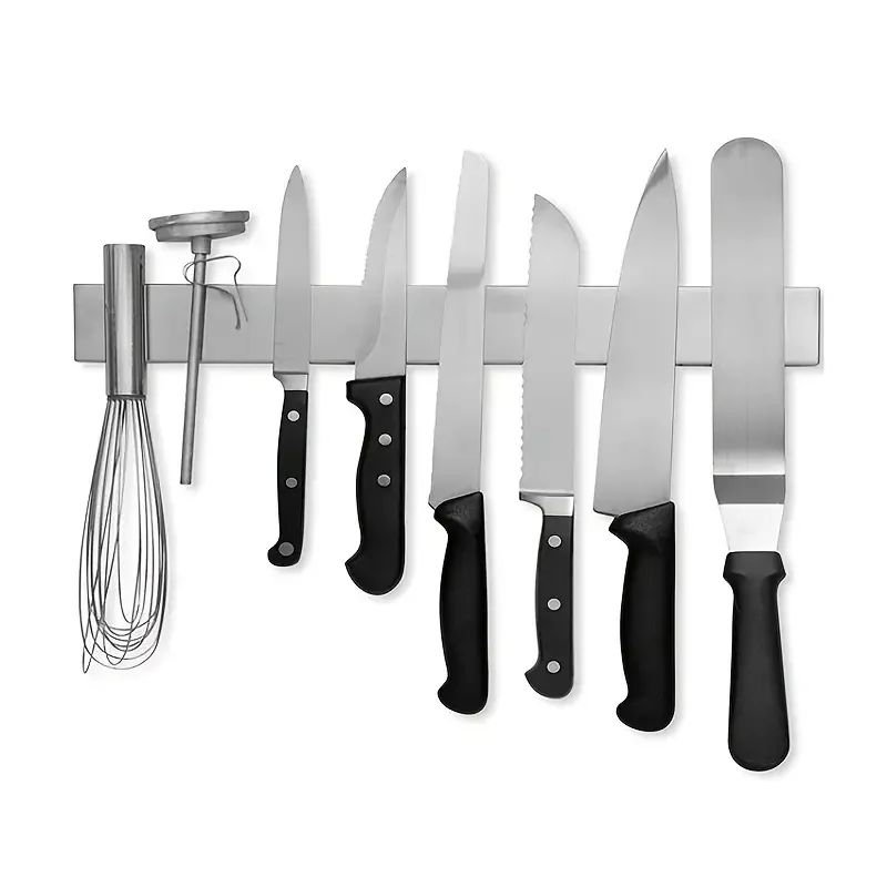HMTX 16 Inch Stainless Steel Knife Bar - Use As Knife Holder, Knife Rack, Knife Strip, Kitchen Utensil Holder And Tool Holder
HMTX 16 Inch Stainless Steel Knife Bar - Use As Knife Holder, Knife Rack, Knife Strip, Kitchen Utensil Holder And Tool Holder