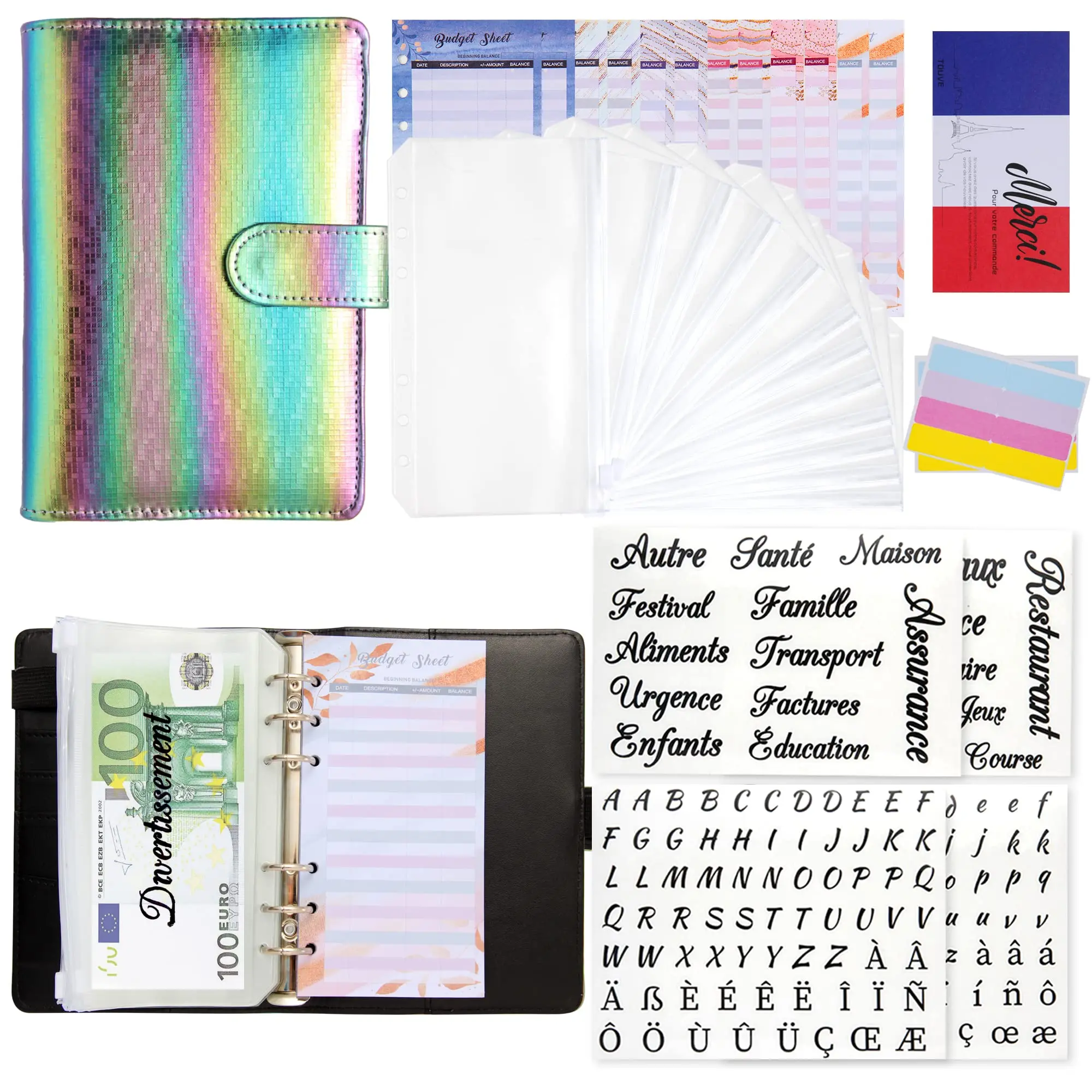 A6 Francais en PU Cuir 32pcs Classeur Budget Francais de Cahier budget enveloppe Enveloppes Économiser Organisateur
A6 Francais en PU Cuir 32pcs Classeur Budget Francais de Cahier budget enveloppe Enveloppes Économiser Organisateur