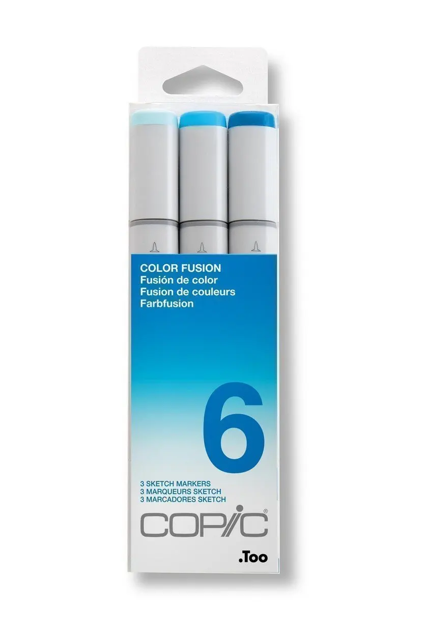 Набор маркеров на спиртовой основе Copic Sketch Color Fusion 6 3 цвета | Канцтовары для офиса и