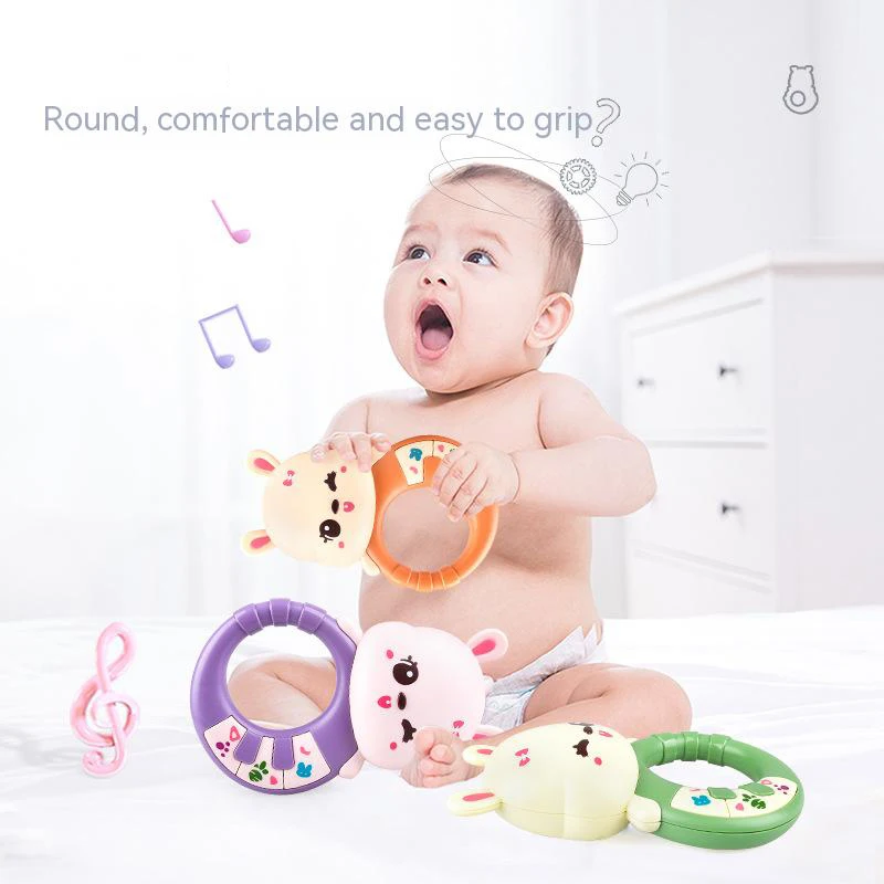 

Baby Ringing Toy Music Light Grasping Bed Bell Baby Comfort Toy Cute Cartoon Rabbit Training Cognitive Puzzle Toys