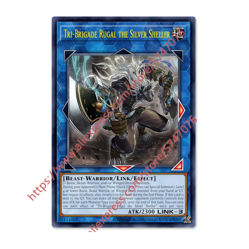 Yu Gi Oh Tri-Brigade Rugal the Silver Sheller SR Japanese English DIY Toy Hobbies Hobby Collectibles Game Collection Anime Cards
Yu Gi Oh Tri-Brigade Rugal the Silver Sheller SR Japanese English DIY Toy Hobbies Hobby Collectibles Game Collection Anime Cards