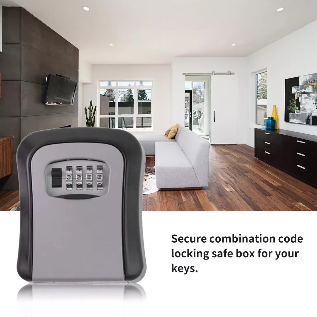 Safe Box MetalKey Lock Box Wall Mounted Aluminum alloy Weatherproof 4 Digit Combination Key Storage Lock Box dropshipping
Safe Box MetalKey Lock Box Wall Mounted Aluminum alloy Weatherproof 4 Digit Combination Key Storage Lock Box dropshipping