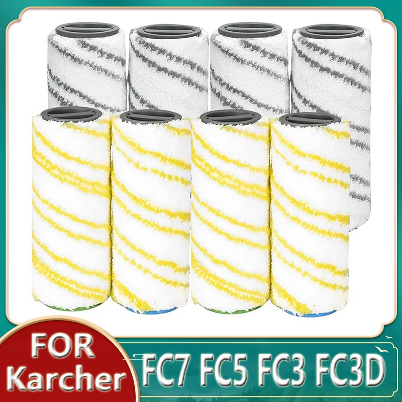 8 Piece Set Of Rollers Brush For Karcher FC7 FC5 FC3 FC3D Electric Floor Vacuum Cleaner 2.055-007.0 / 2.055-006.0 Accessories
8 Piece Set Of Rollers Brush For Karcher FC7 FC5 FC3 FC3D Electric Floor Vacuum Cleaner 2.055-007.0 / 2.055-006.0 Accessories
