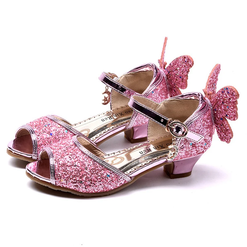 Girls Sandals Pearl Rhinestone Butterfly Princess Shoes for Girls PU Sequined Kids High Heel Shoes Summer Fashion Girls Shoes
Girls Sandals Pearl Rhinestone Butterfly Princess Shoes for Girls PU Sequined Kids High Heel Shoes Summer Fashion Girls Shoes