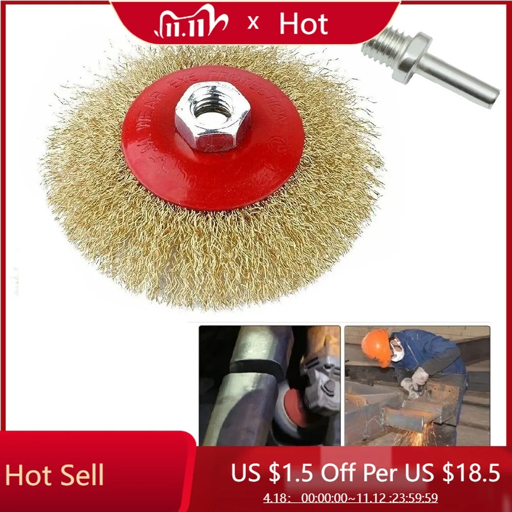 115mm Polishing Brush M14 Connecting Rod Set Steel Wire Brush Drill Adapter For Angle Grinder Electric Drill Accessories
115mm Polishing Brush M14 Connecting Rod Set Steel Wire Brush Drill Adapter For Angle Grinder Electric Drill Accessories