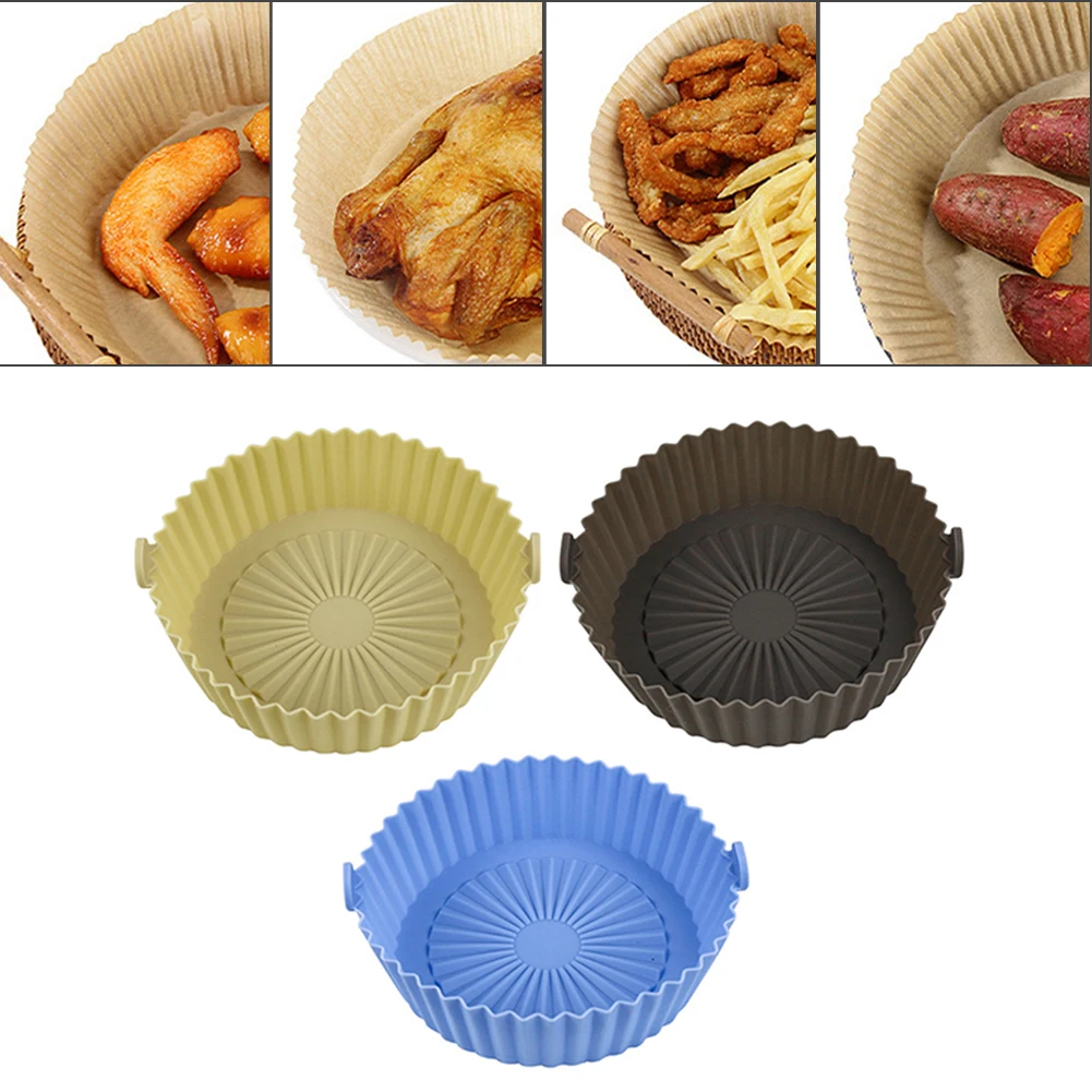 Airfryer Fryer Accessories Baking Tools Reusable Silicone Pot Baking Basket Pizza Plate Grill Pot Kitchen Cake Cooking Tool
Airfryer Fryer Accessories Baking Tools Reusable Silicone Pot Baking Basket Pizza Plate Grill Pot Kitchen Cake Cooking Tool
